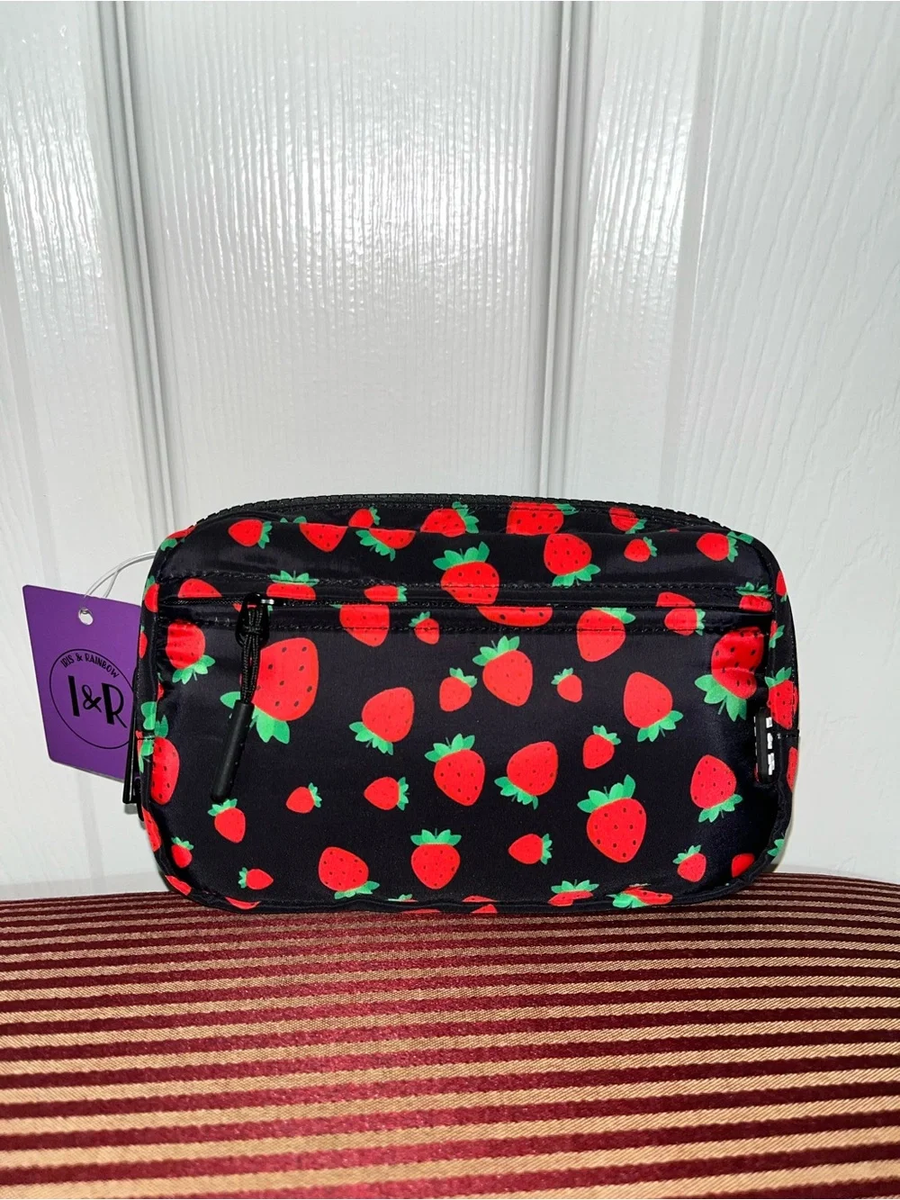 Iris & Rainbow Field of Strawberries Carry All Wallet
